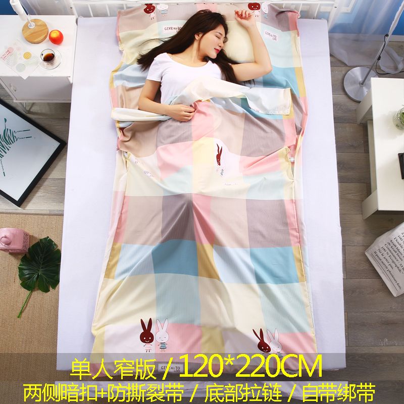 Phần mỏng cố định vành đai ở nước ngoài khách sạn rắc cửa hàng vải bọc chỗ ở một du lịch chăn ngủ túi bẩn người lớn - Túi ngủ mua túi ngủ