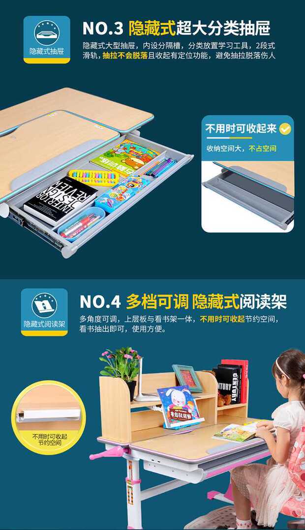 Bộ bàn ghế học trẻ em thương hiệu Đài Loan Bộ bàn ghế trẻ em dài 100cm có thể nâng và hạ tay học sinh - Nội thất giảng dạy tại trường