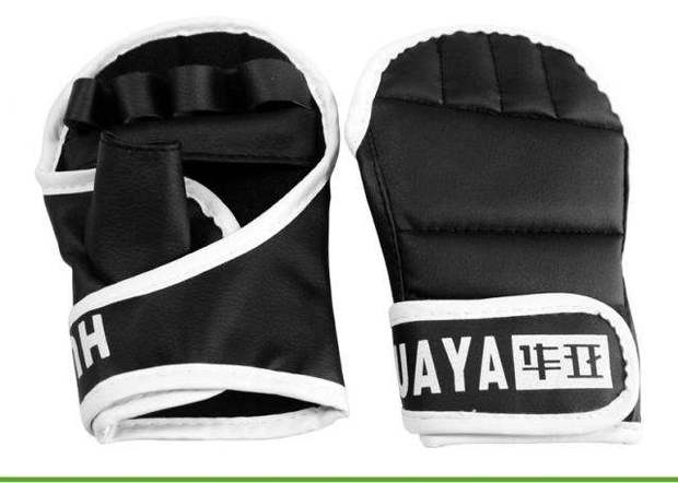 Găng tay đấm bốc Huaya Half Finger Võ thuật dành cho người lớn võ thuật Muay Thai Taekwondo Sanda Găng tay luyện tập Đen và Trắng dụng cụ tập đấm bốc