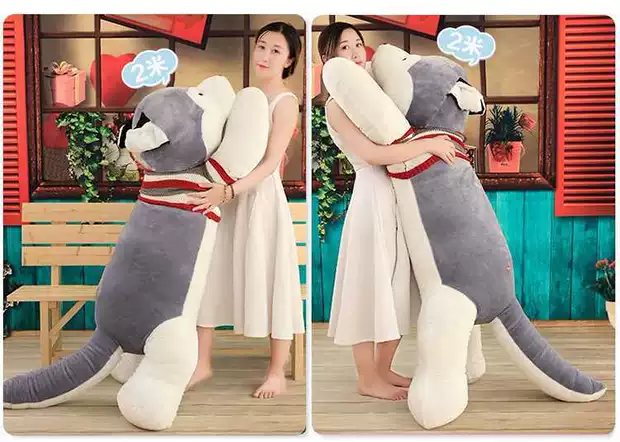 Siberian Husky búp bê gối quà sinh nhật đồ chơi búp bê đồ chơi sang trọng đồ chơi vải sang trọng 2018 gấu bông trái bơ