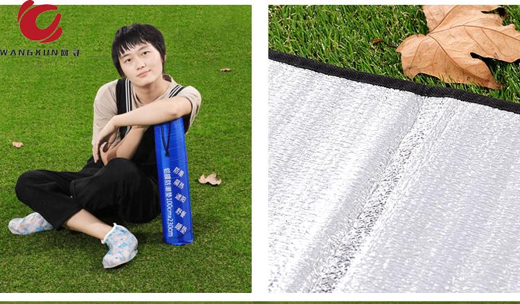 Thảm chống ẩm, thảm ngoài trời, màng nhôm cắm trại một mặt hai mặt chống thấm nước dày lều di động bãi biển - Thảm chống ẩm / Mat / Gối