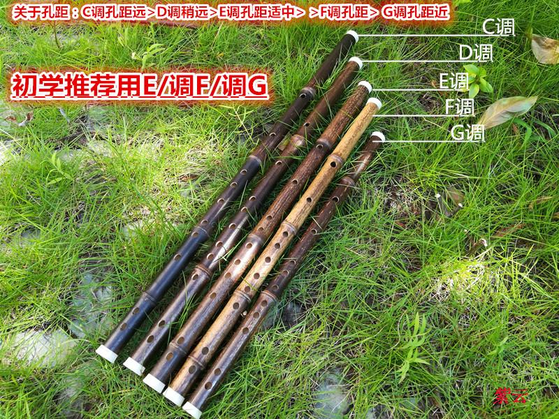 Khuyến mại nhạc cụ gió quốc gia sáo đơn phần tím tre sáo học sáo sáo C D E F G ocarina