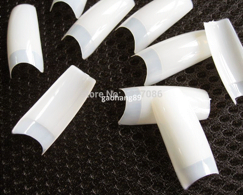 500 500 nail tips natural french acrylic artifical false nails