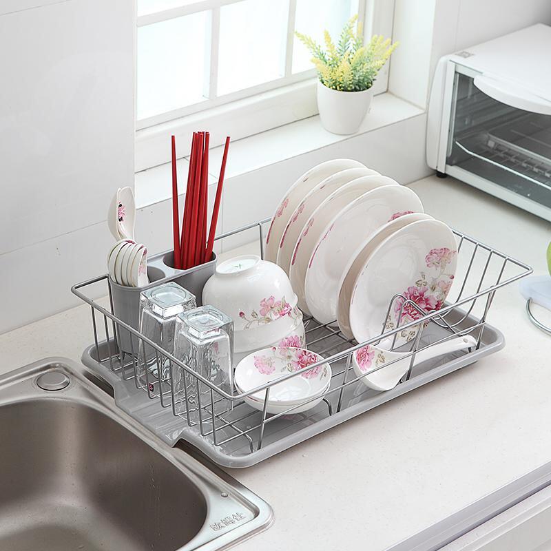 dish rack storage rack cabinet table drarain drainbo