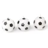 3pcs Soccer Ball Футбольный форма с днем ​​рождения торт свечи