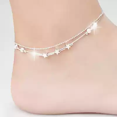 modern little star anklet women chain ankle bracelet foot si