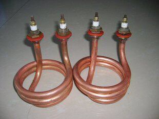 S3 2 5KW copper spring heating tube 220V pure copper spiral heating tube electric heating tube