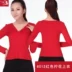 Chín khiêu vũ mùa thu và mùa đông dài tay vuông trang phục khiêu vũ blouse yoga tập thể dục mặc phương thức tập thể dục yoga nữ kích thước lớn thảm tập yoga cao su non Yoga