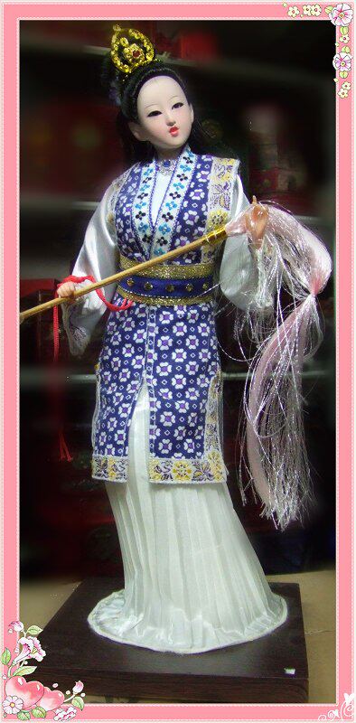 Yu Pingjuan Everyone type Juanjuan folk handicraft man puppet family swing piece gold mausoleum 12 hairpin brilliant jade-Taobao