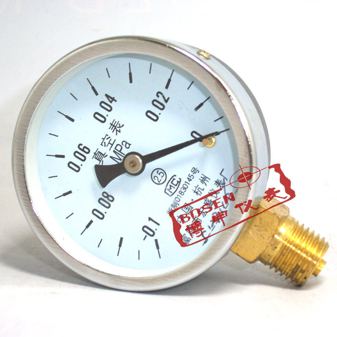 Y-60 Z-60 Vacuum Gauge-0 1-0MPA Negative Pressure Gauge Micro Pressure Gauge Vacuum Pressure Gauge Pressure Vacuum Gauge