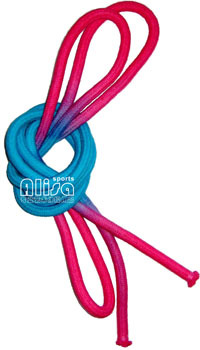 Alisa Two-color Rhythmic Gymnastics Rope(Light blue-pink)