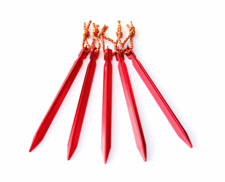 North Mountain Wolf Outdoor Tent Accessories Tent Nails Y Shape Mitsubishi Aluminum Ground Nail Triangle Rhomboid Meadow Nails 5 Roots