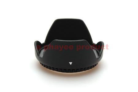 (Three Crowns) domestic lotus-shaped hood 62mm petal cover black screw