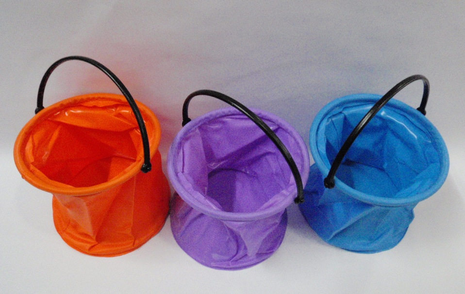 Small Folding Plastic Bucket for Carrying Out (Single) (No Color Picking)