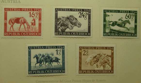 Sports 1946 Austrian horse racing Grand Prix new set with full-back film