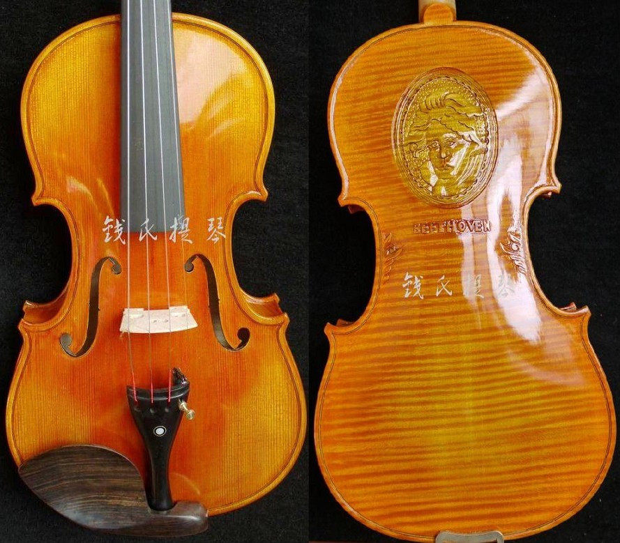 High-grade handmade violin carving Beethoven violin collection