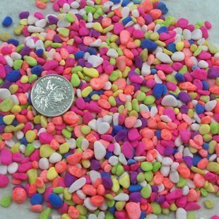 盆面装饰用品 五彩沙 彩色小石子 白色 花盆装饰 鱼缸专用300g装
