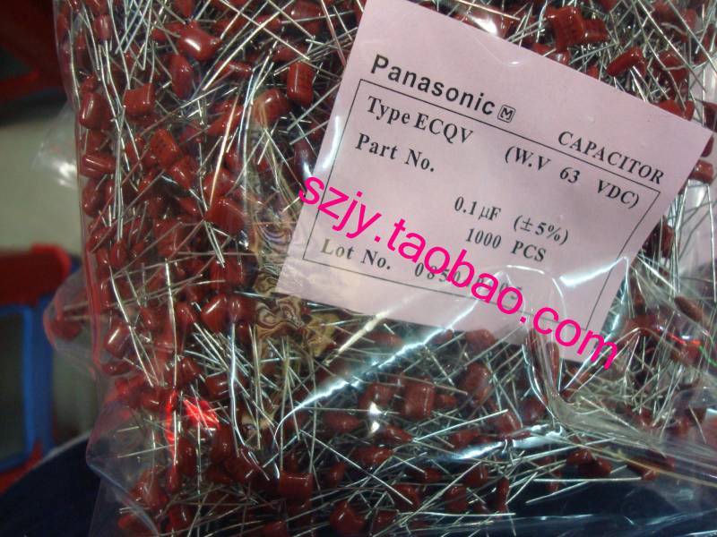 104 63V CBB metal film capacitor 0 1UF 63V Panasonic capacitor original fit spot 1000 price