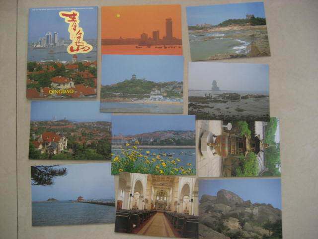 1990s China Book Import and Export Corporation Edition Qingdao Postcard 10 All 