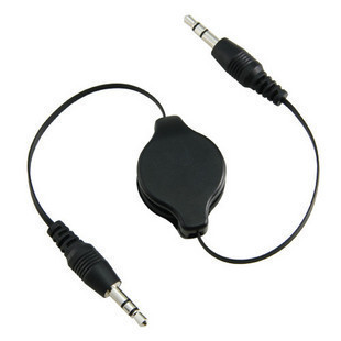 3 5mm Audio Line Public to the AUX Audio Line Audio to the recording line telescopic black and white random hair
