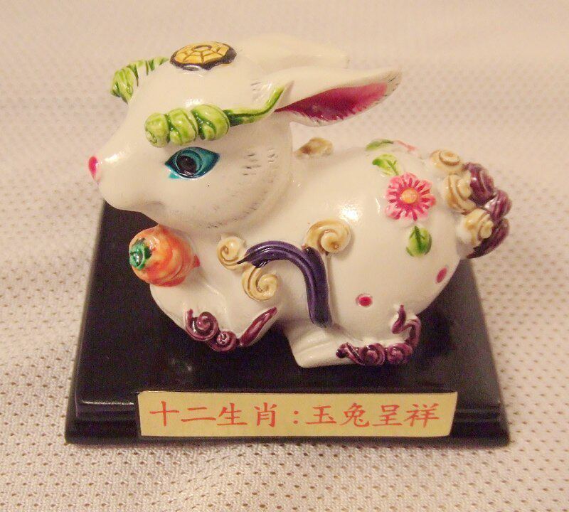 12 Zodiac Pendulum Pieces Handicraft Zodiac Zodiac Rabbit Colored Pottery Magnetic Handicraft Jade Rabbit in Xiang-Taobao