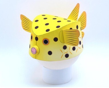 【Bear】Box Pufferfish (Hat) Paper Model 【Bear】Box Pufferfish (Hat) Paper Model