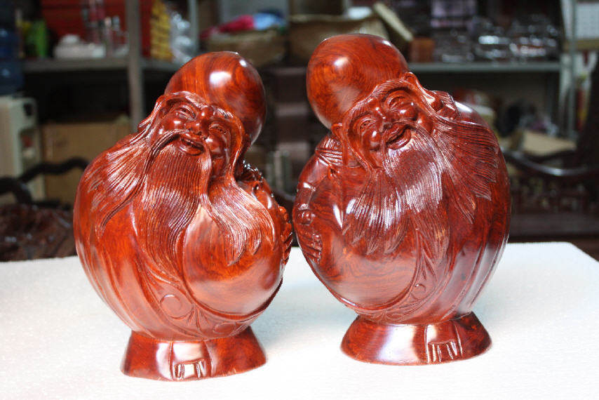 Red Flowers Pear Wood Whole Wood Carvings of Vietnam Peach Old SuStar Red Wood Handicraft