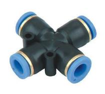 Pneumatic connector PZA cross four-way PZA12 Insert 12MM outer diameter air pipe Pneumatic quick connector