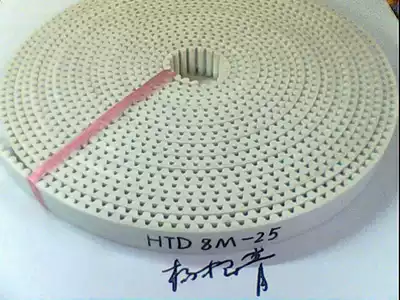 Polyurethane belt steel wire timing belt HTD8M synchronous belt opening belt width 25mm complete specifications