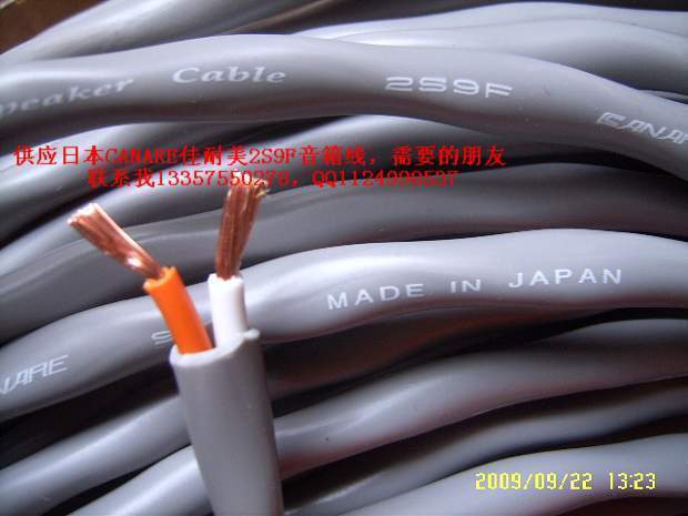 Japan original CANARE 2S9F speaker cable 2X2 2 square speaker cable