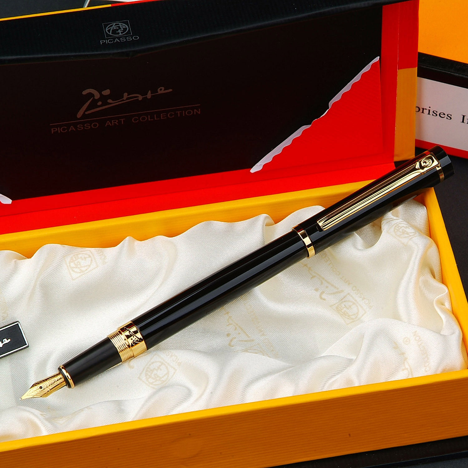 Bikasso Pen Iridium Gold Pen Ink Pen 908 Century Pioneer Black Red Orange Pimio Business Gift