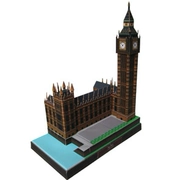 Mô hình giấy thủ công 3D DIY thế giới kiến ​​trúc cổ điển London, Vương quốc Anh Big Ben Big Ben với hướng dẫn bằng giấy - Mô hình giấy