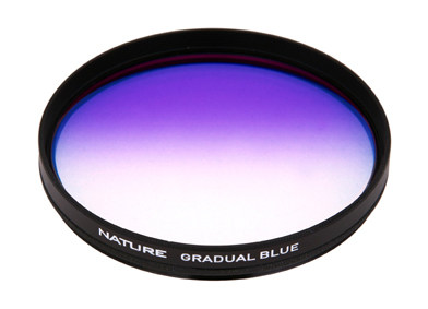 Single - filter Nature Blue Gradient Mirror 77mm lens filter