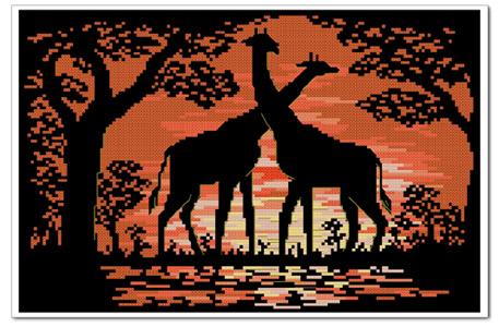● Hu Lili Cross embroidery ● French DMC kit forest night view with 3D 5D precise printed imprint