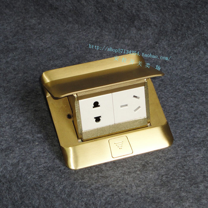 TCL,legrand Rogrand socket hydraulic damping buffer five-hole full copper ground socket (delivered to the base)