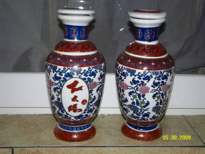 Ceramic Wine Bottle Collection 135 Colorful Sketching Wine Bottle One