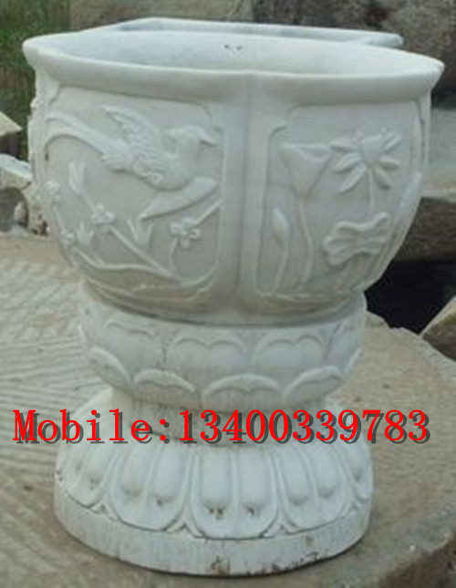 Imitation ancient stone carved fish tank stone carvings made of old fish tank Courtyard Decorated Stone Trough 120