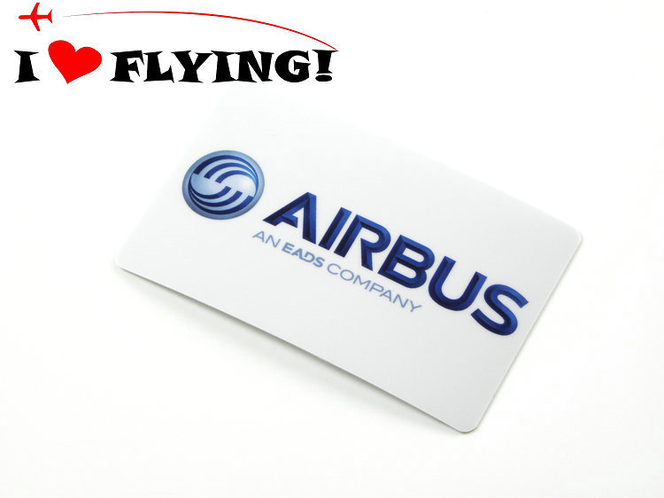 I love flying) AIRBUS AIRBUS LOGO waterproof bus card sticker sticker horizontal version trolley box tide sticker