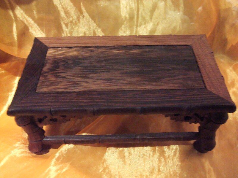 Red Wood Handicraft Miniature Red Wood Furniture Bamboo Type Base Furniture Model Chicken Wings wood furniture-Taobao