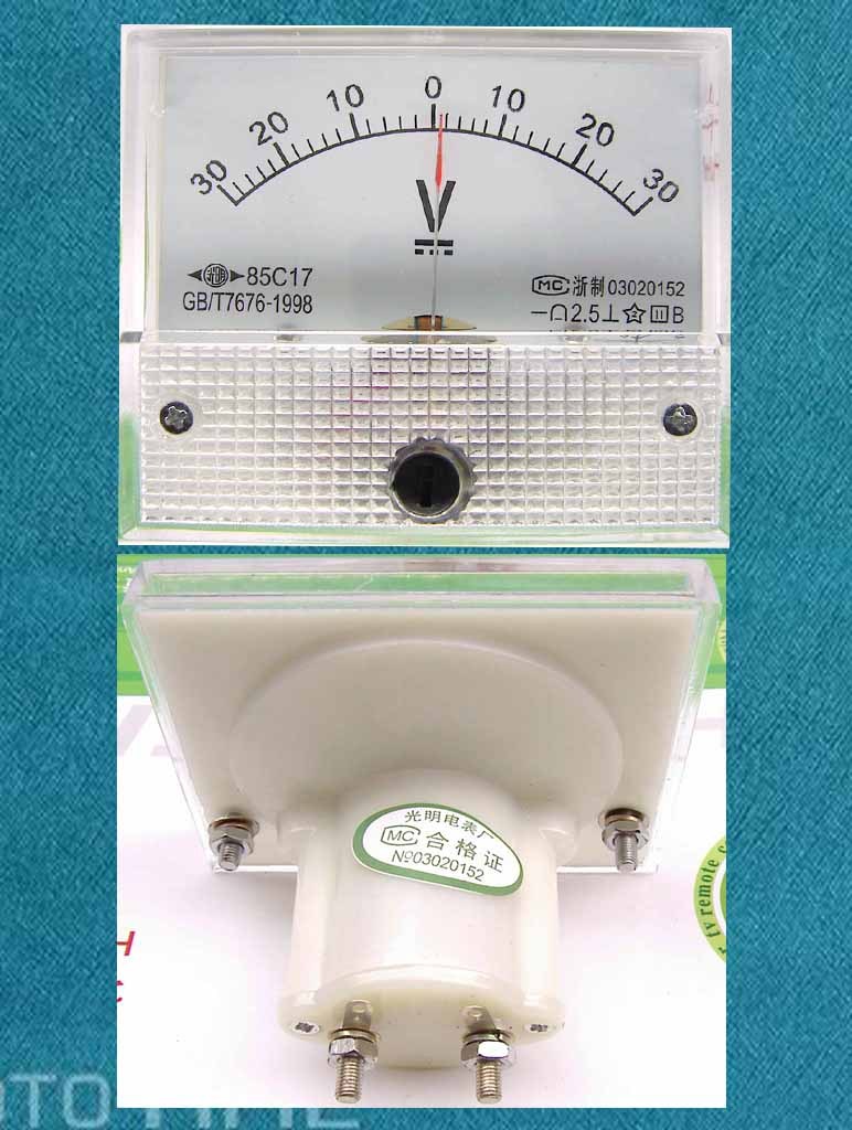 85C17 DC Double ± 30V voltmeter regardless of positive and negative polarity Shanghai Light Meter Factory