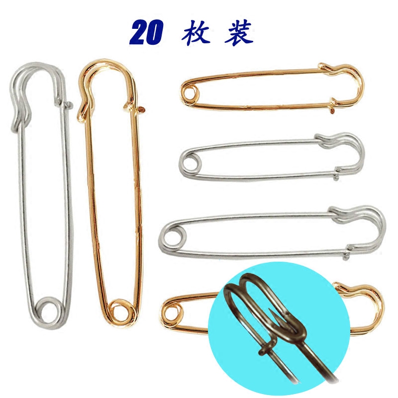 Large Metal Pin Plus Size Safety Pin Simple Vintage Brooch Shawl Trim Fixed Pin Cardigan Button