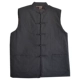 Áo khoác cotton nam, áo ấm bằng vải thô, áo vest trung niên màu xanh lá cây, có chần, bộ đồ Tang, dày, đồng phục dân tộc, mùa thu đông áo khoác không tay Áo vest cotton