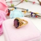 Nhẫn nữ kim cương nạm kim cương mới có thể điều chỉnh nhẫn vàng giả 24k mạ vàng trang sức vàng lâu dài Nhẫn
