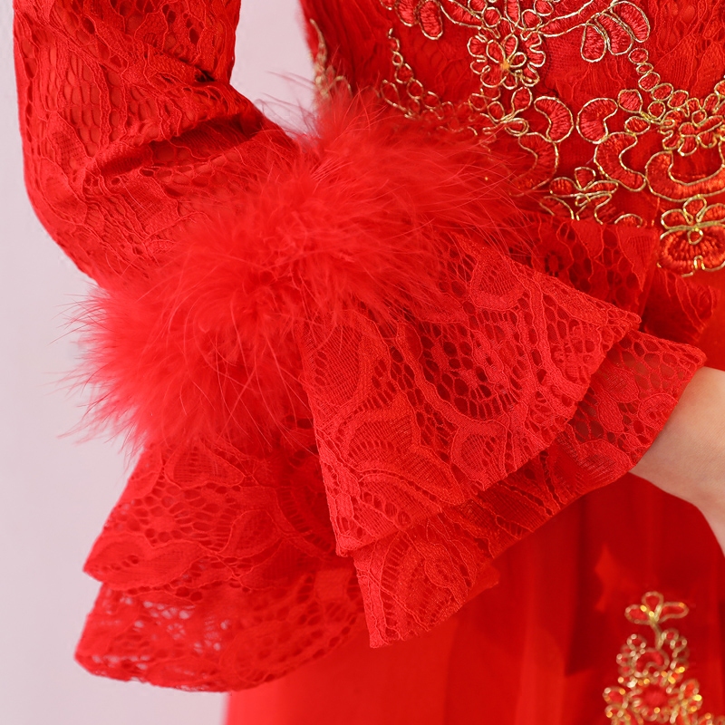 Robe de soirée manchon de cloche - Ref 3212750 Image 4