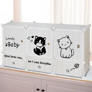 cửa sổ đơn giản và tủ khóa tủ tủ sàn miễn phí tủ lưu trữ kết hợp phòng ngủ ban công cửa sổ tủ ngắn tủ chân giường - Buồng