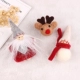 Phiên bản tiếng Hàn của bộ đồ len giáng sinh handmade len nỉ phim hoạt hình Người tuyết nai sừng tấm trâm cài áo len
