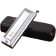 Chromatic harmonica 12 lỗ 16 lỗ c key cho người mới bắt đầu chơi nhạc cụ chuyên nghiệp dành cho người lớn (12 lỗ bạc) - Nhạc cụ phương Tây