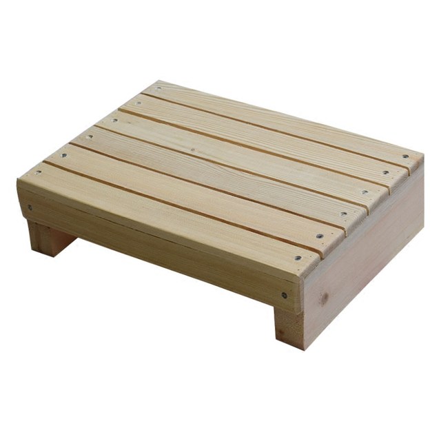 Step stool foot wood foot pedal foot anti-corrosion step pedal frame kitchen stool bathroom non-slip heightening pad wood