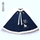 Bước chân mây hươu - áo choàng dài nguyên bản của Hanfu dày ấm áp của phụ nữ hàng ngày thêu áo choàng len len mùa thu đông - Accentuated eo áo áo dạ dáng ngắn trẻ trung Accentuated eo áo