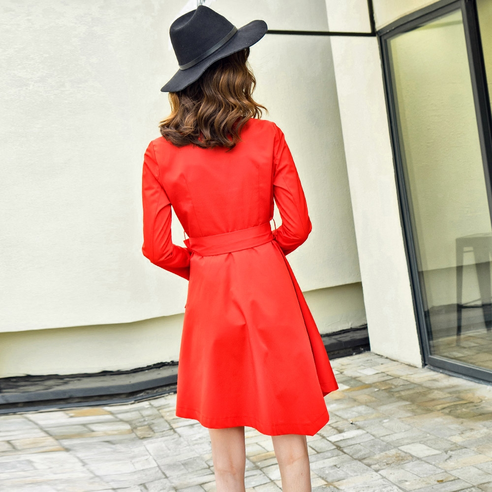 Trench pour femme MEILIQICHEN     en Polyester - Ref 3226283 Image 4